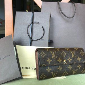 Louis Vuitton Sara Portefeuille Wallet (M61734)